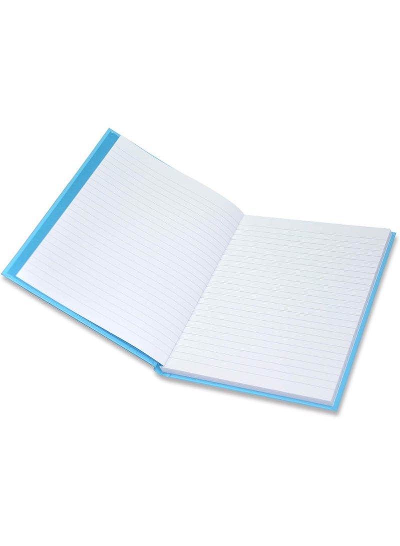 FIS Neon Hard Cover Notebook Single Line 9X7 Inch, 100-Sheets, Turquoise 5-Piece - FSNB97N220 - Image 3